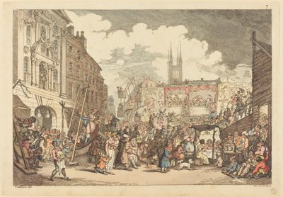 Bartholomew Fair af Thomas Rowlandson