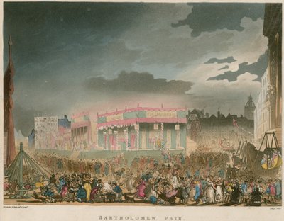 Bartholomew Fair af Thomas Rowlandson