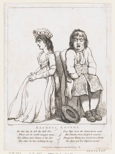 Bashful Lovers, 15. marts 1798., 15. marts 1798. af Thomas Rowlandson