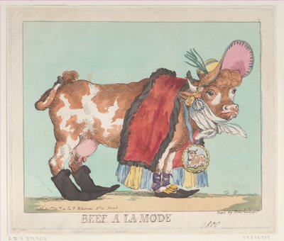 Beef à la Mode, 14. februar 1800., 14. februar 1800. af Thomas Rowlandson