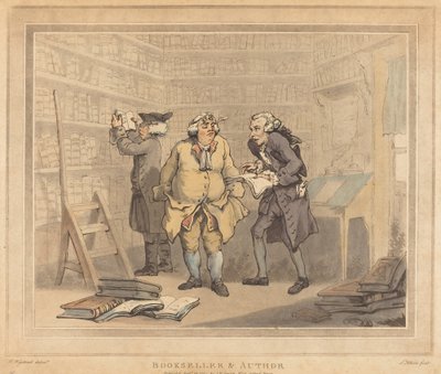 Boghandler og forfatter af Thomas Rowlandson