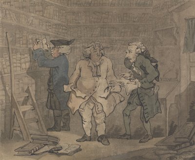 Boghandler og forfatter af Thomas Rowlandson