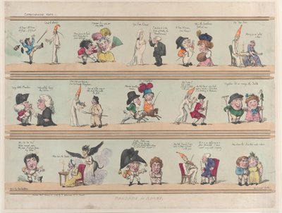 Borders for Rooms, Extravaganzas Plate 1, 28. marts 1799., 28. marts 1799. af Thomas Rowlandson