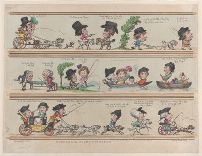 Borders for Rooms & Screens, Plade 7, 10. maj 1799., 10. maj 1799. af Thomas Rowlandson