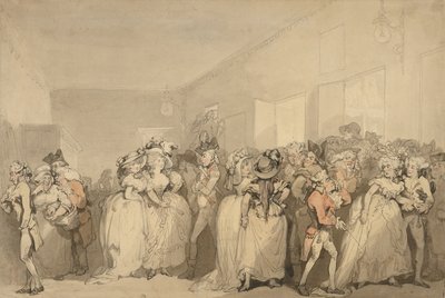 Liggestole i Box-Lobby af Thomas Rowlandson
