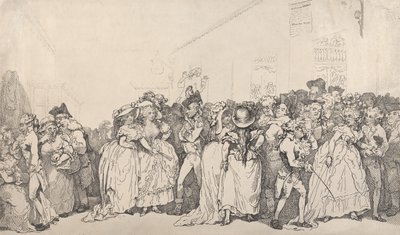Loungestole til indgangsområdet af Thomas Rowlandson