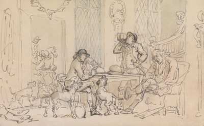 Morgenmad før jagten af Thomas Rowlandson