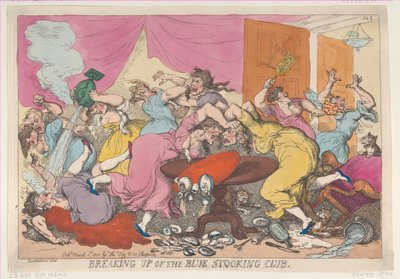 Opløsning af den blå strømpeklub, 1. marts 1815., 1. marts 1815. af Thomas Rowlandson