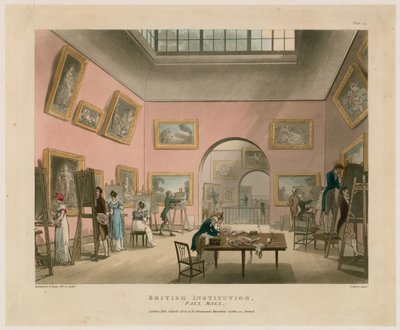 Britisk institution, Pall Mall af Thomas Rowlandson