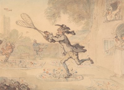 Sommerfuglejagt af Thomas Rowlandson