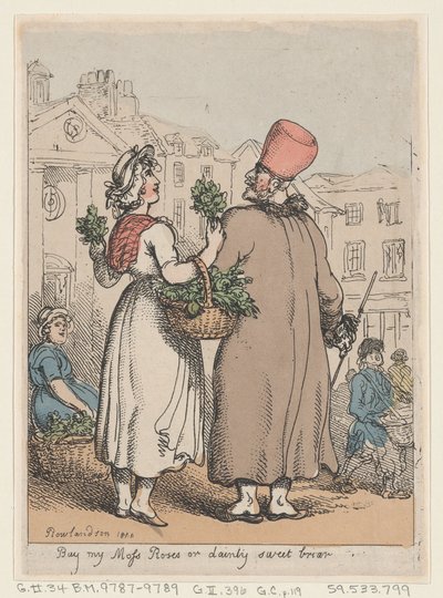 Køb My Moss Roses, eller Dainty Sweet briar, 1811., 1811. af Thomas Rowlandson