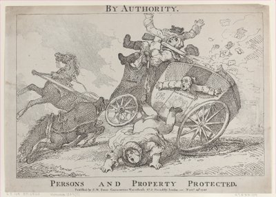 Efter Myndighed. Personer og Gods fredede, 24. november 1785., 24. november 1785. af Thomas Rowlandson