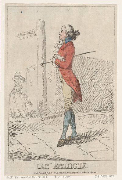 Kaptajn Epilog, 7. marts 1786., 7. marts 1786. af Thomas Rowlandson