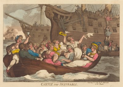 Kvæg kan ikke forsikres af Thomas Rowlandson