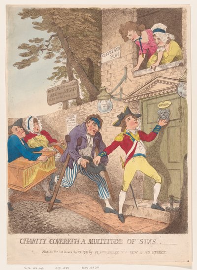 Næstekærlighed dækker over en mængde synder, 27. november 1781., 27. november 1781. af Thomas Rowlandson