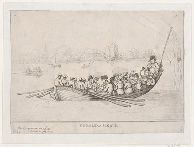 Chelsea Reach, 1799., 1799. af Thomas Rowlandson