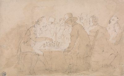 Skakspillere af Thomas Rowlandson