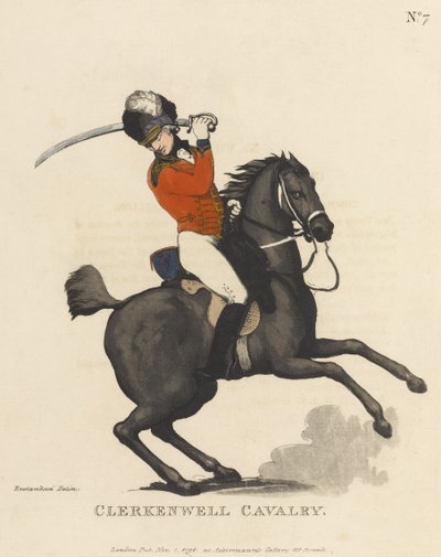 Clerkenwell kavaleri, ca. 1799 (farvet akvatint) af Thomas Rowlandson