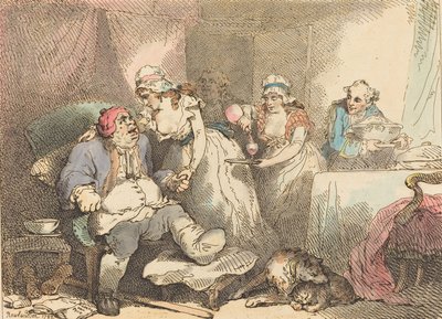 Komfort i gigten, 1785. af Thomas Rowlandson