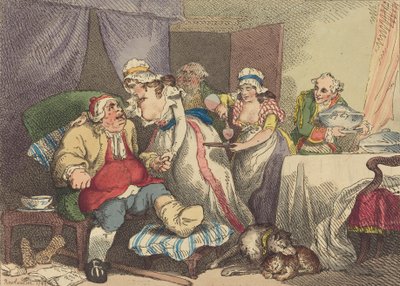 Komfort i gigten, 1785. af Thomas Rowlandson
