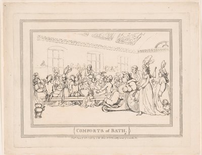 »Comforts of Bath«, plade 11 af Thomas Rowlandson