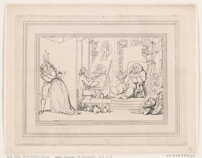 Comforts of Bath, Plade 6, 6. januar 1798., 6. januar 1798. af Thomas Rowlandson