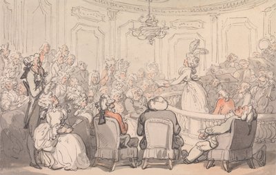 Comforts of Bath: Koncerten af Thomas Rowlandson