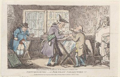 Connoisseurs-eller Portrætsamlere !!!, 1807., 1807. af Thomas Rowlandson