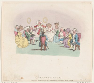 Samtale, 20. marts 1803., 20. marts 1803. af Thomas Rowlandson