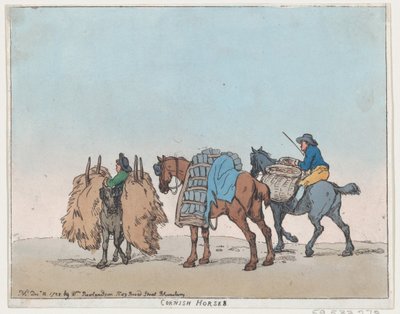 Cornish Horses, 29. december 1788., 29. december 1788. af Thomas Rowlandson