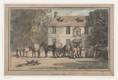 Landlig kro af Thomas Rowlandson