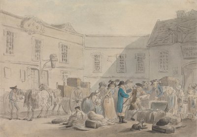 Toldhuset i Boulogne af Thomas Rowlandson