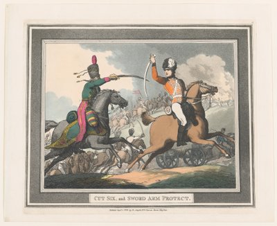 Cut Six, and Sword Arm Protect, 1. september 1798., 1. september 1798. af Thomas Rowlandson