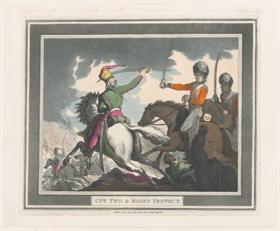 Cut Two & Right Protect, 1. september 1798., 1. september 1798. af Thomas Rowlandson