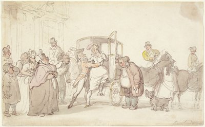 Afskedsscene af Thomas Rowlandson