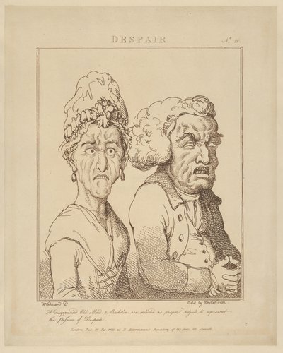 Fortvivlelse, 21. februar 1800., 21. februar 1800. af Thomas Rowlandson