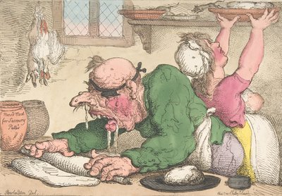 Middage klæder sig på den pæneste måde, oktober 1811, oktober 1811. af Thomas Rowlandson