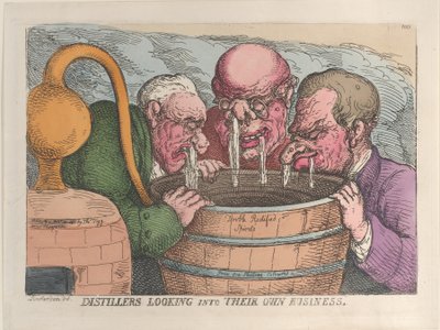 Distillers Looking into Their Own Business, 10. oktober 1811., 10. oktober 1811. af Thomas Rowlandson
