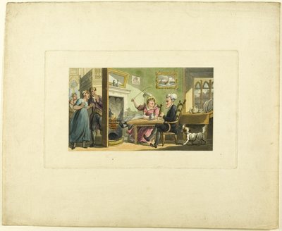 Doctor Syntax Returned from His Tour, fra The Tour of Doctor Syntax af Thomas Rowlandson