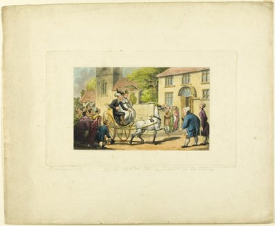 Doctor Syntax At tage sit liv i besiddelse, fra The Tour of Doctor Syntax af Thomas Rowlandson