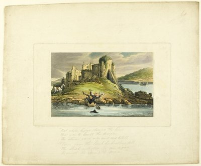 Doctor Syntax Tumbling in the Water, fra The Tour of Doctor Syntax af Thomas Rowlandson