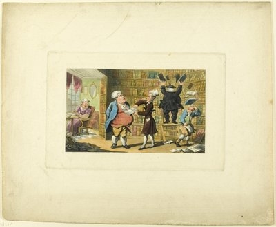 Doctor Syntax and the Book Seller, fra The Tour of Doctor Syntax af Thomas Rowlandson