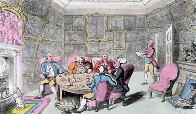 Doctor Syntax with My Lord, begyndelsen af det 19. århundrede. af Thomas Rowlandson