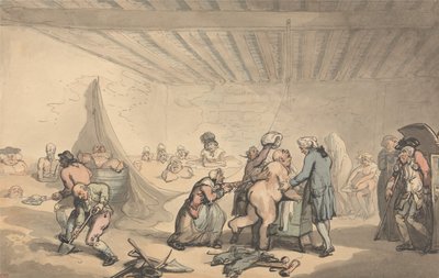 Dr. Grahams Badeanstalt af Thomas Rowlandson