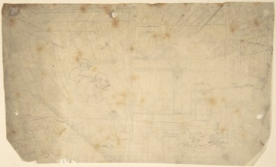 Dr. Syntax mister sin paryk af Thomas Rowlandson