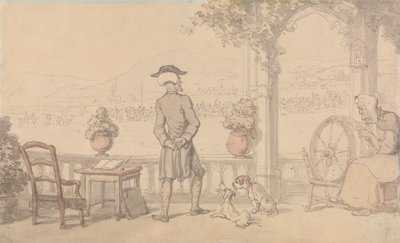 Dr. Syntax i en monolog af Thomas Rowlandson