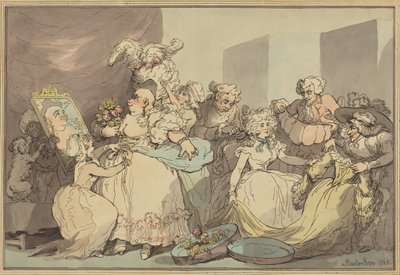 Hvad skal man tage på til en fødselsdag af Thomas Rowlandson