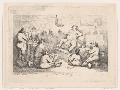 Det hollandske Akademi, marts 1792, marts 1792. af Thomas Rowlandson