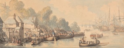 Ombordstigning i Southampton, den 20. juni 1794 af Thomas Rowlandson