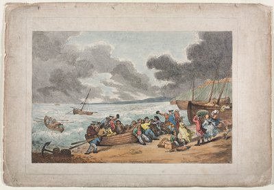 På vej fra Brighthelmstone til Dieppe af Thomas Rowlandson